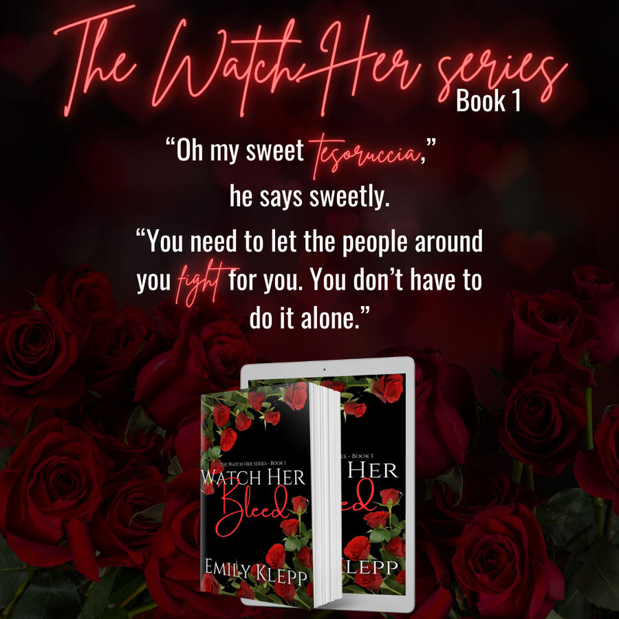 Thumbnail for the Emily Klepp Author Marketing Campaign case study featuring promotional book marketing graphics created for social media engagement, giveaways, and book launches.